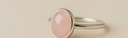 Bagues en quartz rose