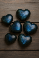 Labradorite en forme de cœur