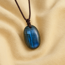 Collier pendentif en labradorite