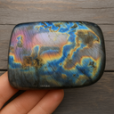 Pierre colorée en labradorite minérale
