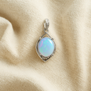 Pendentif en argent 925 avec opale naturelle