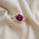 Bague en améthyste en argent S925