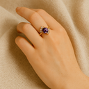 Bague en améthyste en argent S925