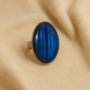 Bague en labradorite et argent