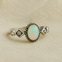 Bague en opale naturelle pour femme