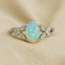 Bague opale naturelle pour femme