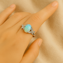 Bague opale naturelle pour femme