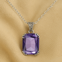 Collier améthyste et argent 925