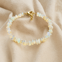 Bracelet en opale arc-en-ciel naturelle