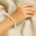 Bracelet en opale arc-en-ciel naturelle