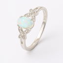 Bague opale naturelle pour femme