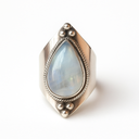 Bague en pierre de lune vintage pour femmes