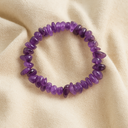 Bracelet irrégulier en améthystes