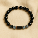 Bracelet pierre de lave labradorite