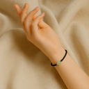 Bracelet ajustable pierre de jade porte bonheur