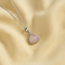 Collier ras-de-cou en quartz rose naturel