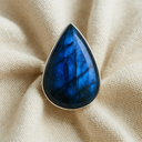 Bague élégante en labradorite véritable