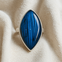 Bague élégante en labradorite véritable