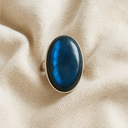 Bague élégante en labradorite véritable