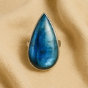 Bague en labradorite et argent