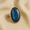 Bague en labradorite et argent