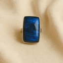 Bague en labradorite et argent