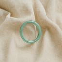Bague en jade couleur bleu