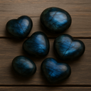 Pierre de labradorite polie de forme irrégulière