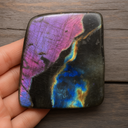Pierre colorée en labradorite minérale