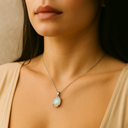 Collier avec pendentif en argent 925 avec opale d’Australie