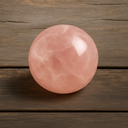 Quartz rose poli – Cristal rose en forme elliptique irrégulière
