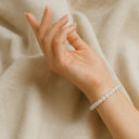 Bracelet pierre de lune blanche