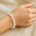 Bracelet pierre de lune blanche